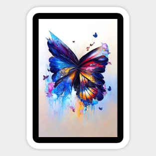 Butterfly Discovery Adventure Nature Planet Earth Paint Sticker